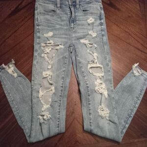 American-eagle-outfitters Women's Blue and Navy Jeans